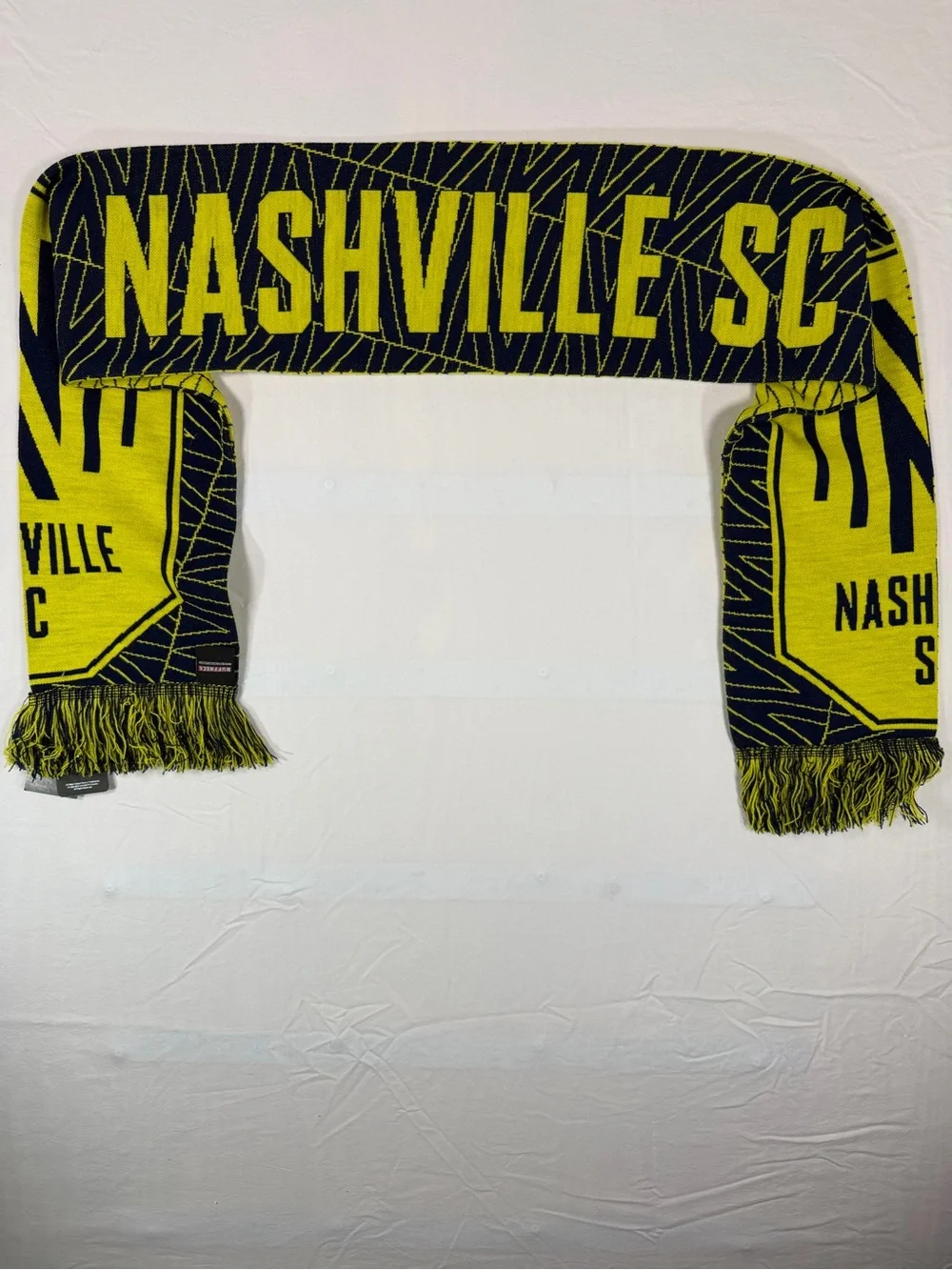 Ruffneck Nashville SC Soccer Scarf 2020 Inaugural Season MLS Yellow Navy New